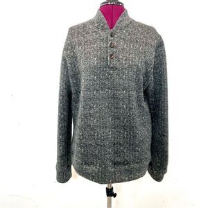 Ecru Men's Quarter-Zip Sweatshirt Soft Fleece